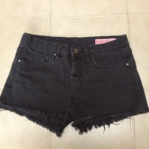 Girl size 12 black jean shorts